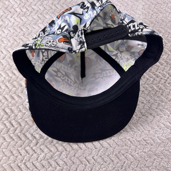 Snap back Flat bill All over print Wazzzup Comic cartoon H&M - Picture 8 of 9